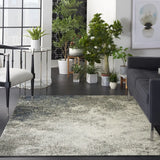 4' X 6' Gray And Ivory Abstract Power Loom Area Rug - Homeroots - Flyclothing LLC