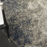 4' X 6' Gray And Ivory Abstract Power Loom Area Rug - Homeroots - Flyclothing LLC
