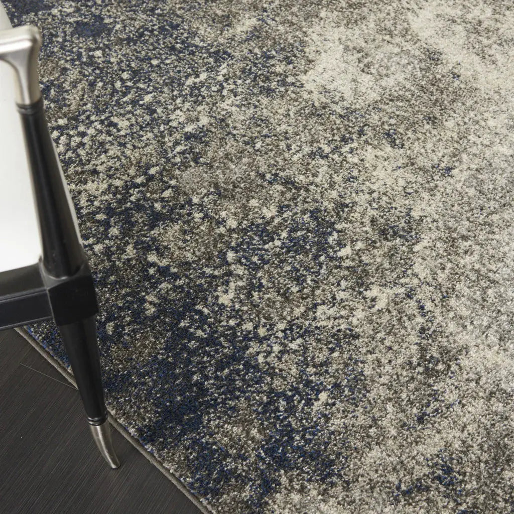 4' X 6' Gray And Ivory Abstract Power Loom Area Rug - Homeroots - Flyclothing LLC