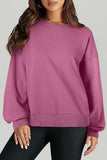 High-Low Round Neck Long Sleeve Sweatshirt - Trendsi - Flyclothing LLC