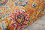 6' Sunset Floral Power Loom Runner Rug - Homeroots