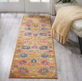 6' Sunset Floral Power Loom Runner Rug - Homeroots - Flyclothing LLC