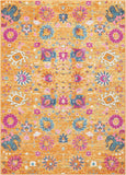 4' X 6' Sunset Floral Power Loom Area Rug - Homeroots