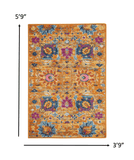 4' X 6' Sunset Floral Power Loom Area Rug - Homeroots
