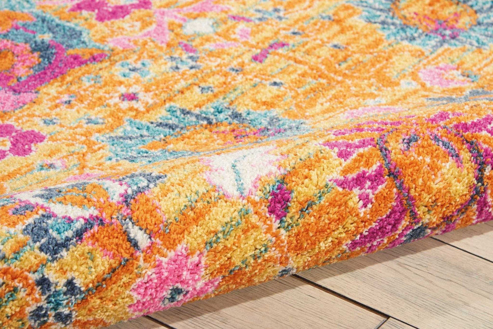 5' X 7' Sunset Floral Power Loom Area Rug - Homeroots - Flyclothing LLC