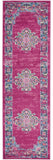 8' Fuchsia Power Loom Runner Rug - Homeroots - Flyclothing LLC