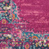 8' Fuchsia Power Loom Runner Rug - Homeroots - Flyclothing LLC