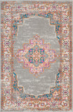 4' X 6' Gray Power Loom Area Rug - Homeroots