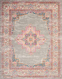 8' X 10' Gray Power Loom Area Rug - Homeroots