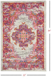 2' X 3' Fuchsia Power Loom Area Rug - Homeroots
