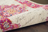 8' Fuchsia Power Loom Runner Rug - Homeroots
