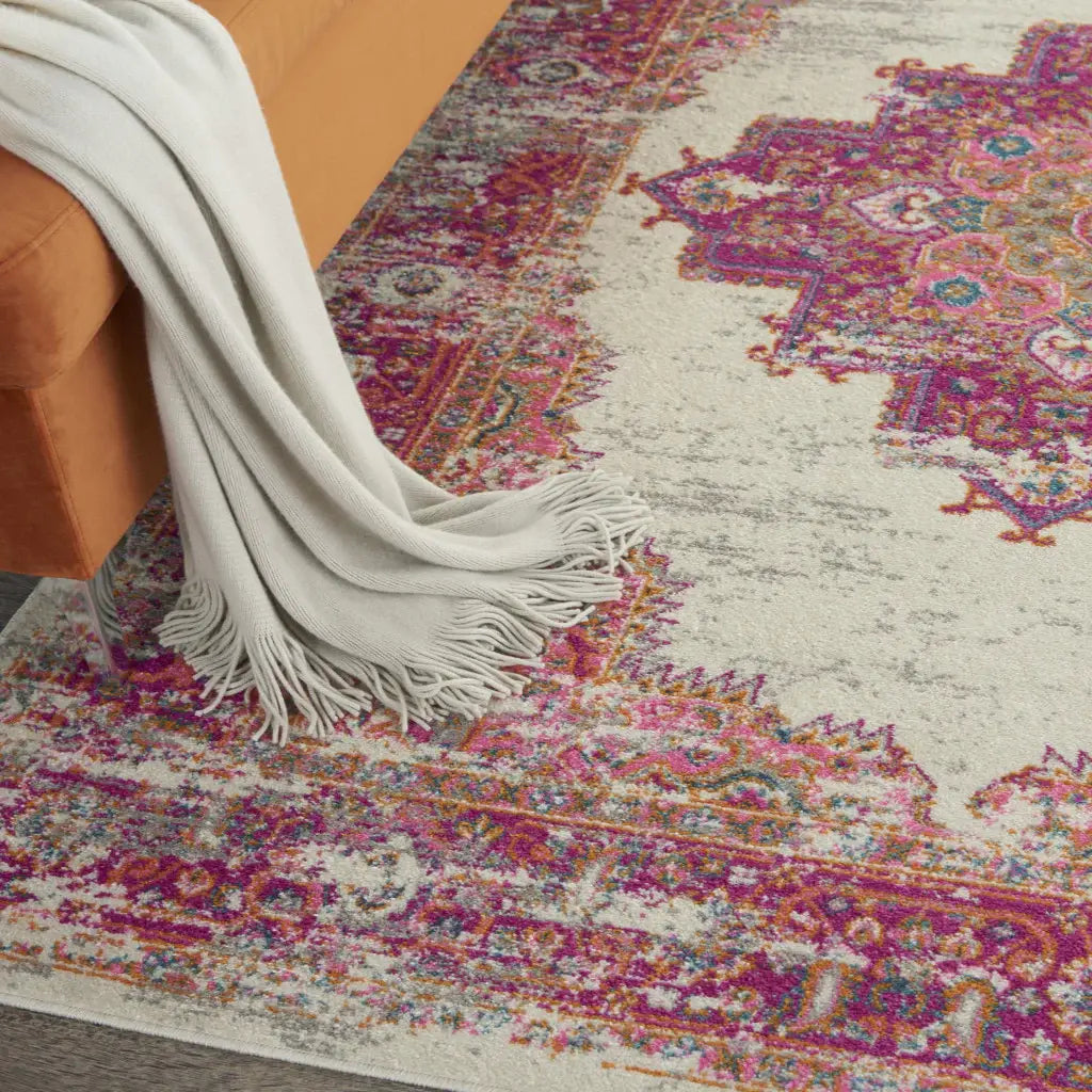 4' X 6' Fuchsia Power Loom Area Rug - Homeroots - Flyclothing LLC