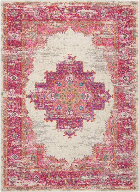 4' X 6' Fuchsia Power Loom Area Rug - Homeroots - Flyclothing LLC