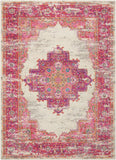 5' X 7' Fuchsia Power Loom Area Rug - Homeroots