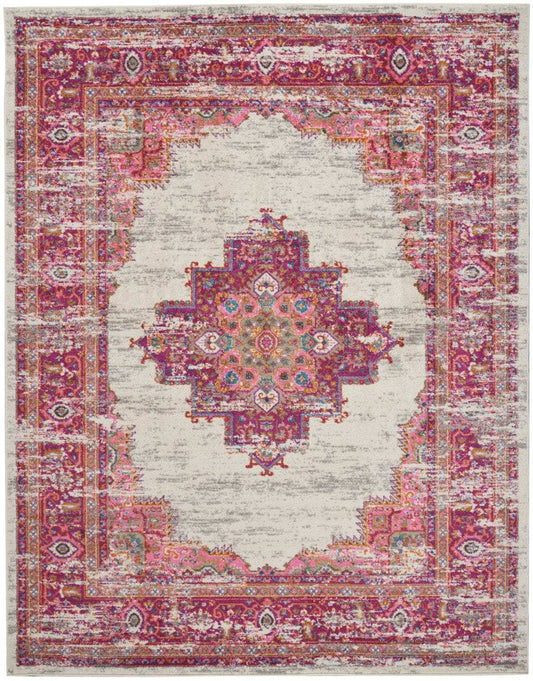 7' X 10' Fuchsia Power Loom Area Rug - Homeroots - Flyclothing LLC