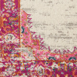 8' X 10' Fuchsia Power Loom Area Rug - Homeroots
