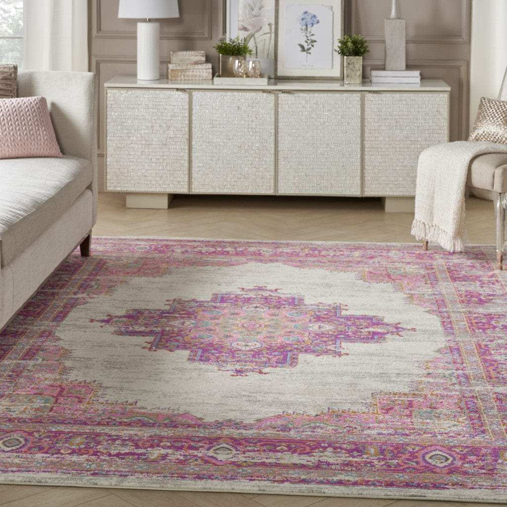 8' X 10' Fuchsia Power Loom Area Rug - Homeroots - Flyclothing LLC