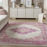 8' X 10' Fuchsia Power Loom Area Rug - Homeroots - Flyclothing LLC