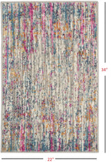 2' X 3' Pink And Ivory Abstract Power Loom Area Rug - Homeroots - Flyclothing LLC
