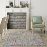 4' X 6' Pink And Ivory Abstract Power Loom Area Rug - Homeroots - Flyclothing LLC