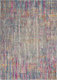 4' X 6' Pink And Ivory Abstract Power Loom Area Rug - Homeroots