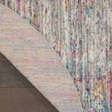 4' Pink And Ivory Round Abstract Power Loom Area Rug - Homeroots - Flyclothing LLC
