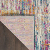 5' X 7' Pink And Ivory Abstract Power Loom Area Rug - Homeroots