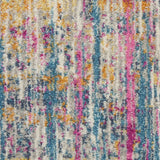7' X 10' Pink And Ivory Abstract Power Loom Area Rug - Homeroots - Flyclothing LLC