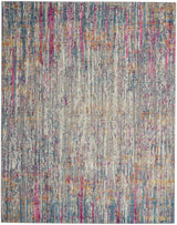 7' X 10' Pink And Ivory Abstract Power Loom Area Rug - Homeroots - Flyclothing LLC