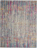 8' X 10' Pink And Ivory Abstract Power Loom Area Rug - Homeroots