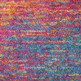 2' X 3' Blue And Pink Abstract Power Loom Area Rug - Homeroots - Flyclothing LLC