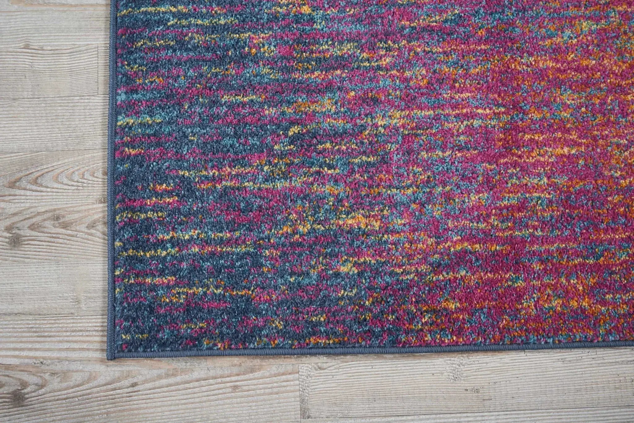 2' X 3' Blue And Pink Abstract Power Loom Area Rug - Homeroots - Flyclothing LLC