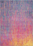 4' X 6' Blue And Pink Abstract Power Loom Area Rug - Homeroots - Flyclothing LLC