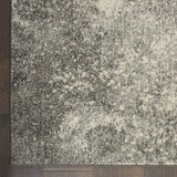 7' X 10' Gray And Ivory Abstract Power Loom Area Rug - Homeroots