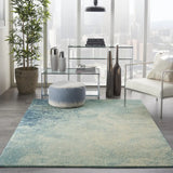 4' X 6' Ivory And Blue Abstract Power Loom Area Rug - Homeroots - Flyclothing LLC