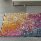 2' X 3' Sunset Abstract Power Loom Area Rug - Homeroots - Flyclothing LLC