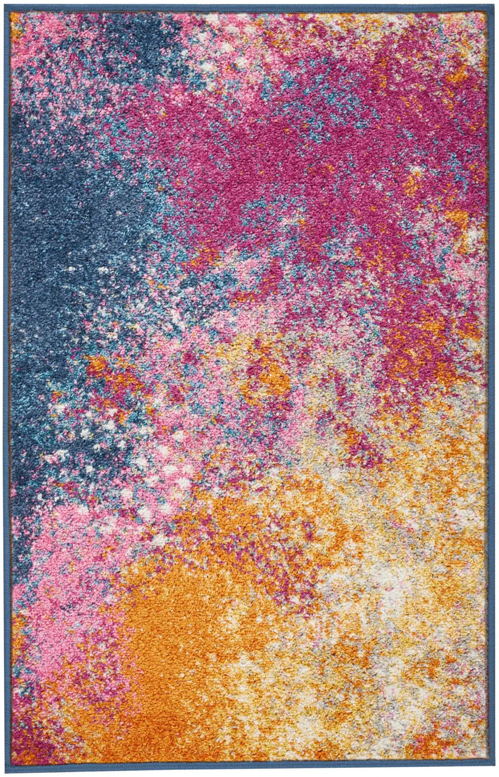 2' X 3' Sunset Abstract Power Loom Area Rug - Homeroots - Flyclothing LLC