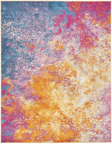 8' X 10' Sunset Abstract Power Loom Area Rug - Homeroots - Flyclothing LLC