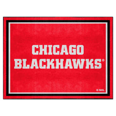 Chicago Blackhawks 8ft. x 10 ft. Plush Area Rug - Chicago Blackhawks