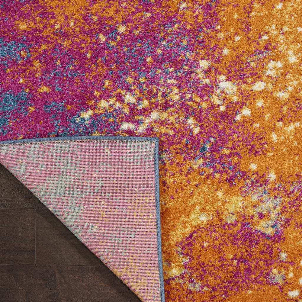 6' Sunset Abstract Power Loom Runner Rug - Homeroots - Flyclothing LLC