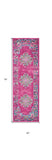 6' Fuchsia Power Loom Runner Rug - Homeroots
