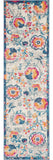 8' Ivory Floral Dhurrie Runner Rug - Homeroots - Flyclothing LLC