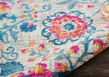 5' X 7' Ivory Floral Dhurrie Area Rug - Homeroots - Flyclothing LLC