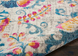 7' X 10' Ivory Floral Dhurrie Area Rug - Homeroots - Flyclothing LLC