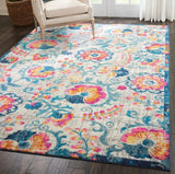 7' X 10' Ivory Floral Dhurrie Area Rug - Homeroots - Flyclothing LLC