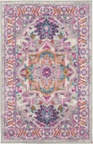 2' X 3' Pink And Gray Power Loom Area Rug - Homeroots