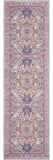 6' Pink And Gray Power Loom Runner Rug - Homeroots - Flyclothing LLC