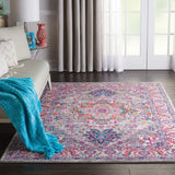 4' X 6' Pink And Gray Power Loom Area Rug - Homeroots - Flyclothing LLC