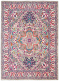 4' X 6' Pink And Gray Power Loom Area Rug - Homeroots