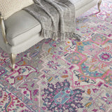 8' X 10' Pink And Gray Power Loom Area Rug - Homeroots - Flyclothing LLC